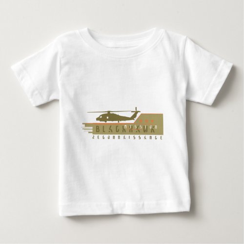 Blackhawk Helicopter Recon Team Baby T_Shirt