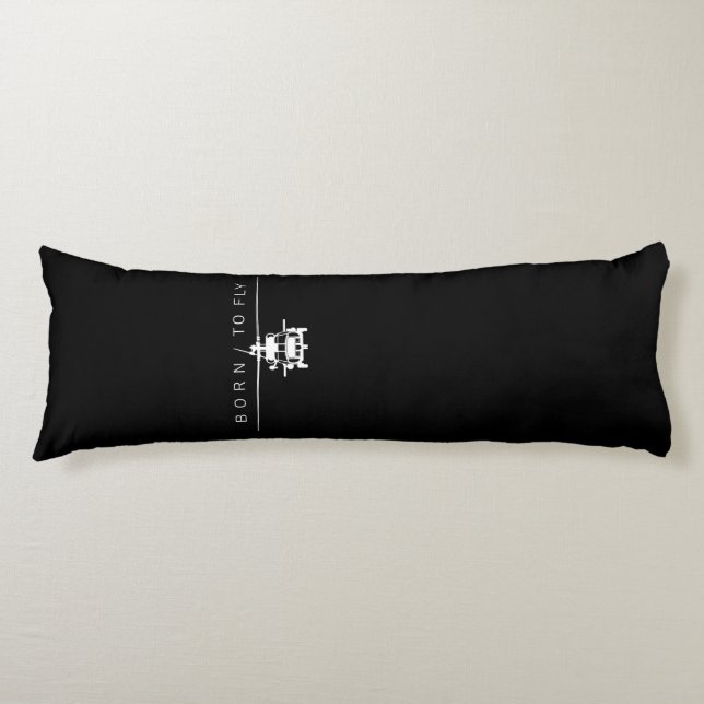 Blackhawk Military Aviation Helicopter Pilot Gift Body Pillow (Front)