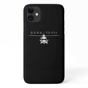 Blackhawk Military Aviation Helicopter Pilot Gift iPhone 11 Case