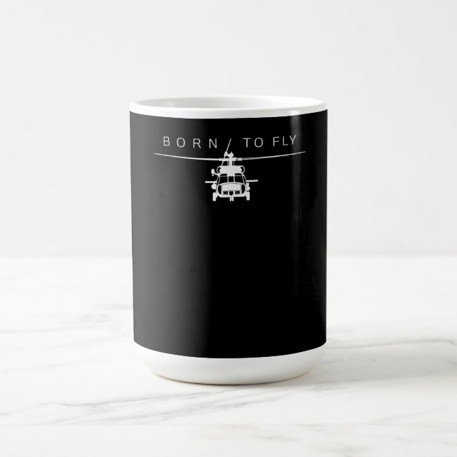 Blackhawk Military Aviation Helicopter Pilot Gift Coffee Mug (Center)