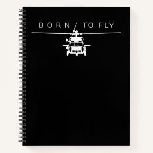 Blackhawk Military Aviation Helicopter Pilot Gift Notebook