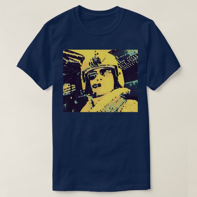 Blackhawk pilot Filtered 8 bit  T-Shirt (Design Front)