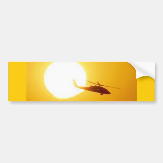 BLACKHAWK SUNSET BUMPER STICKER (Front)