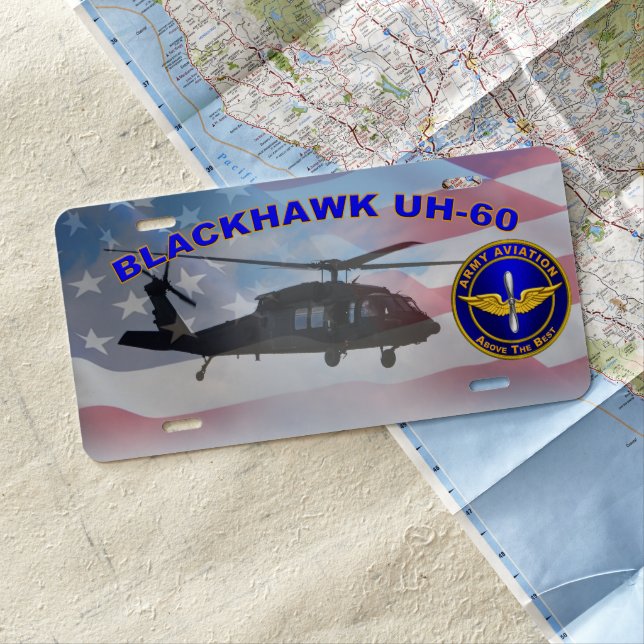 BLACKHAWK UH-60  LICENSE PLATE (In Situ)