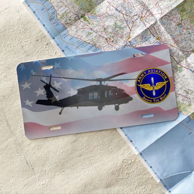 BLACKHAWK UH-60  LICENSE PLATE (In Situ)