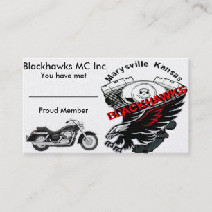 Blackhawks MC Business Card