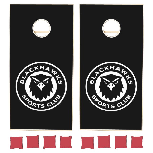 Blackhawks Sports Club Cornhole Board Set (Set)