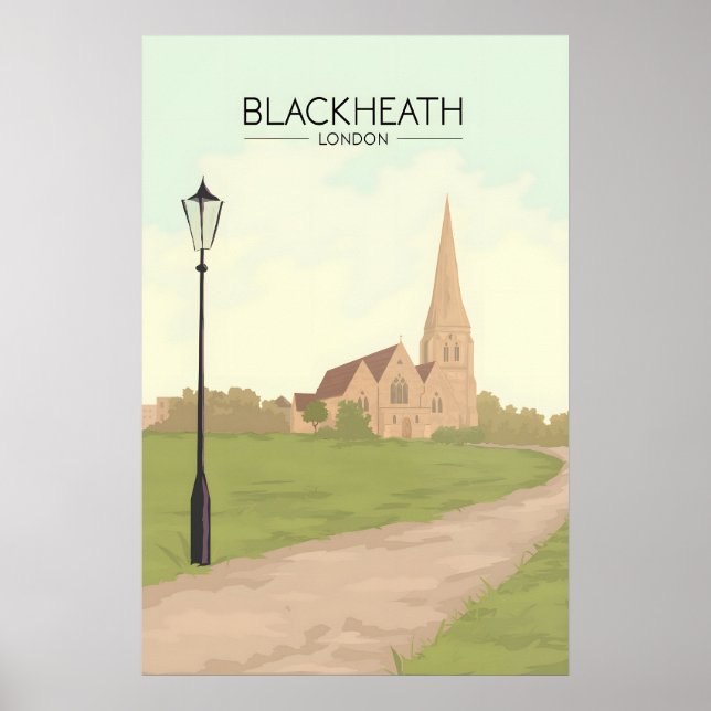 Blackheath London Travel Poster (Front)