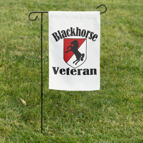 Blackhorse Veteran  Garden Flag