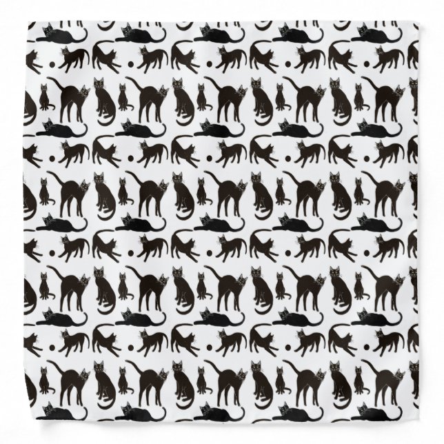 Blackie the Black Cat Bandana (Front)