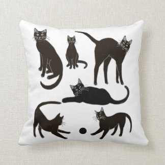 Blackie the Black Cat Pillow