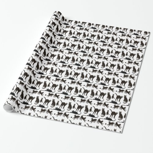 Blackie the Black Cat Wrapping Paper