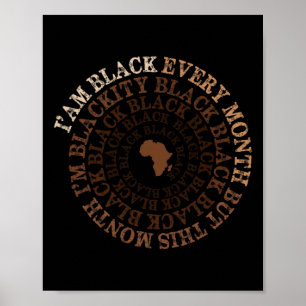 Blackity Black Black Black History Month Celebrati Poster