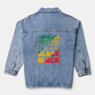 Blackity Black Every Month Black History Bhm Afric Denim Jacket