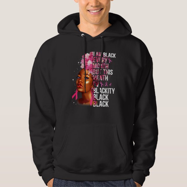 Blackity Black Every Month Black History BHM Afric Hoodie (Front)