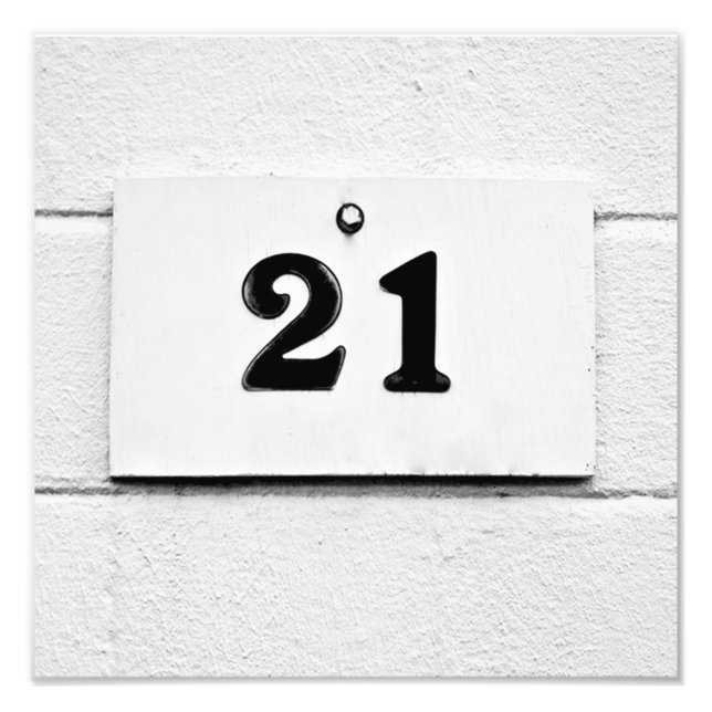 Blackjack 21 photo print (Front)