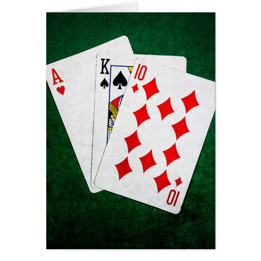 Blackjack 21 point - Ace, King, Ten Cards (Front)