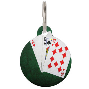 Blackjack 21 point - Ace, King, Ten Pet ID Tag