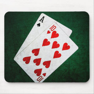 Blackjack 21 point - Ace, Ten Mouse Pad