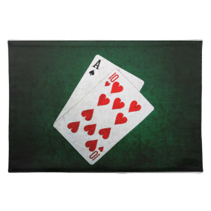 Blackjack 21 point - Ace, Ten Placemat