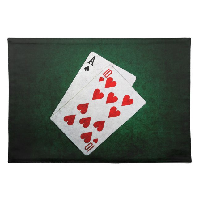Blackjack 21 point - Ace, Ten Placemat (Front)