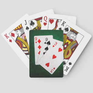 Blackjack 21 point - Nine, Nine, Three Poker Cards