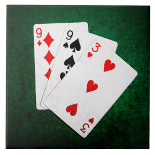 Blackjack 21 point - Nine, Nine, Three Tile