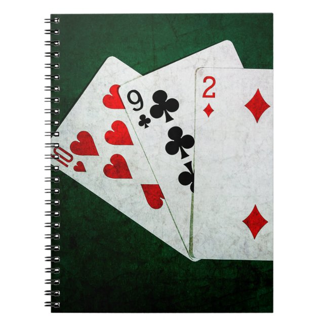 Blackjack 21 point - Ten, Nine, Two Notebook (Front)