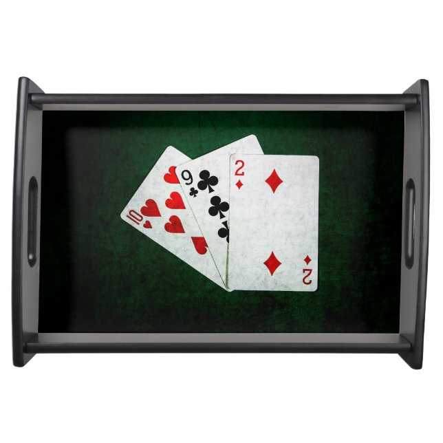 Blackjack 21 point - Ten, Nine, Two Serving Tray (Front)
