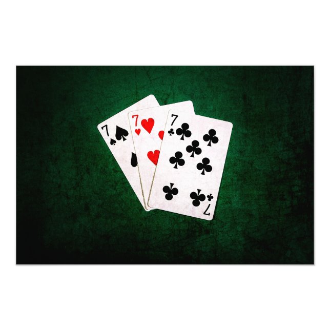 Blackjack 21 - Seven, Seven, Seven Photo Print (Front)