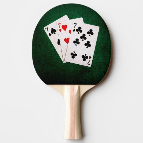 Blackjack 21 _ Seven Seven Seven Ping_Pong Paddle