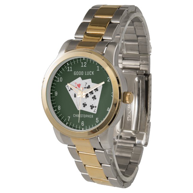 Blackjack 777 Card Combination. Good Luck Watch (Angled)