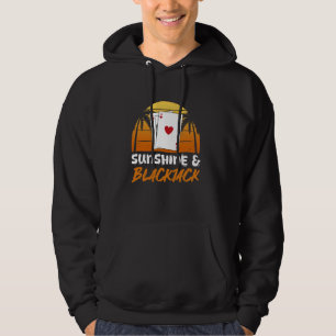 Blackjack Casino SUNSHINE AND BLACKJACK Vegas Vint Hoodie
