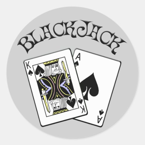 BLACKJACK CLASSIC ROUND STICKER
