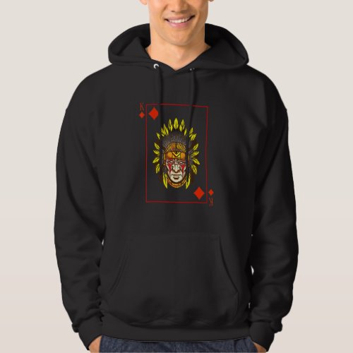 Blackjack King Of The Native American War Bonnet L Hoodie
