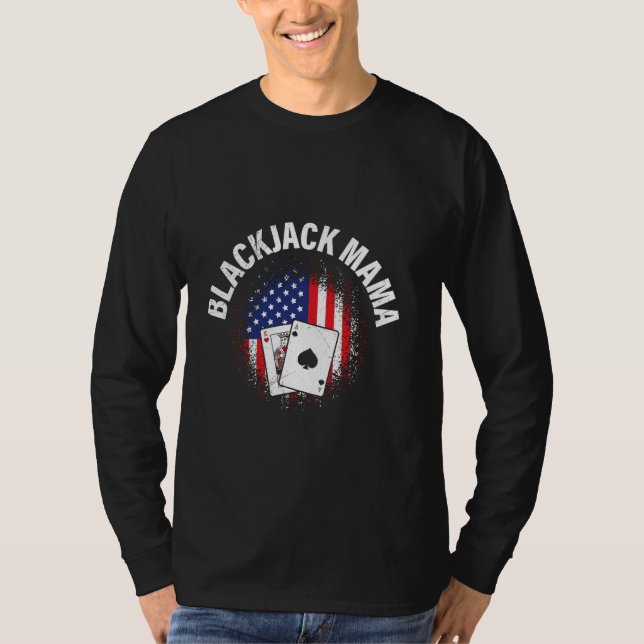 BLACKJACK MAMA Casino Card Player Blackjack Women  T-Shirt (Front)