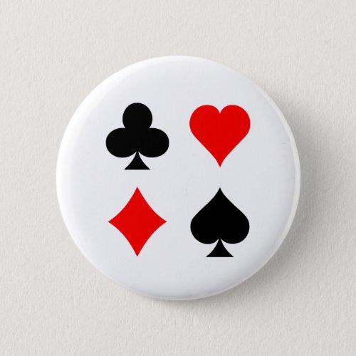 Blackjack  Poker Card Suits Vector Art Button