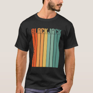 Blackjack Retro Vintage 70s Gambling Casino Blackj T-Shirt