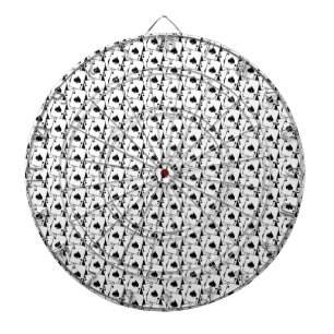 Blackjack Spades Black Dartboard With Darts