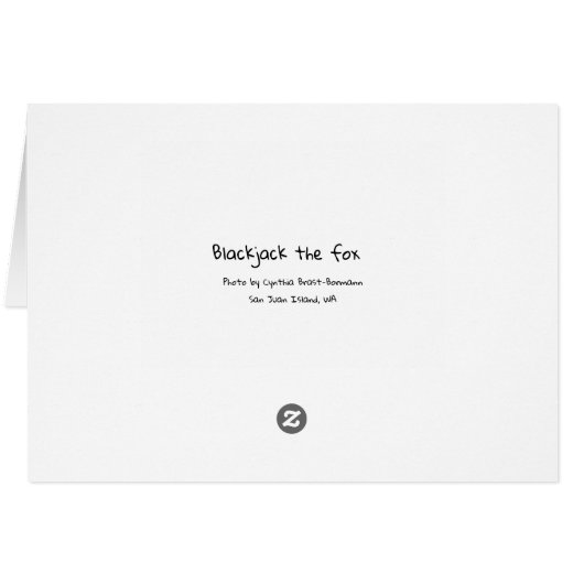 Blackjack the fox (Back Horizontal)