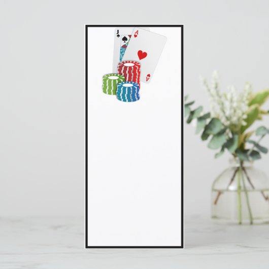 Blackjack with Poker Chips (Standing Front)