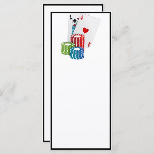 Blackjack with Poker Chips (Front/Back)