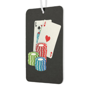 Blackjack with Poker Chips Air Freshener