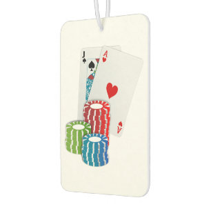 Blackjack with Poker Chips Air Freshener