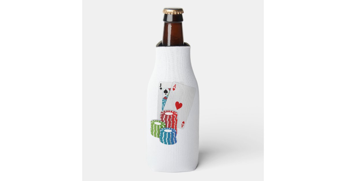 Heart Playing Card Shape - Las Vegas Icons Water Bottle by Gravityx9