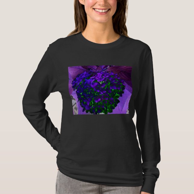 Blacklight Flowers T-Shirt (Front)