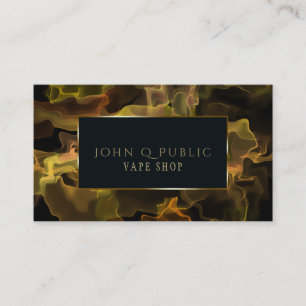 Blacklight Gold Vapor for Vape Shops Business Card