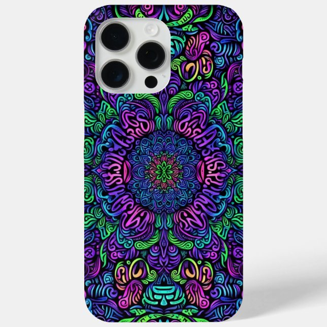  Blacklight Graffiti design Case-Mate iPhone Case (Back)