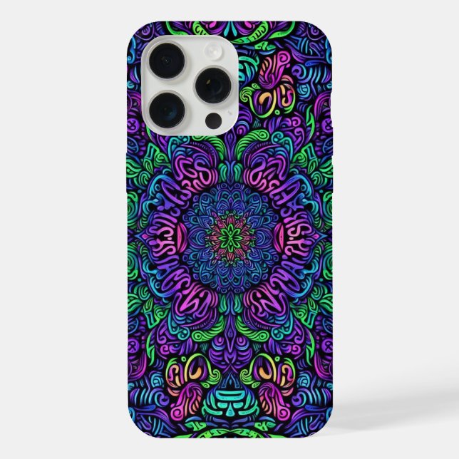  Blacklight Graffiti design Iphone Case (Back)