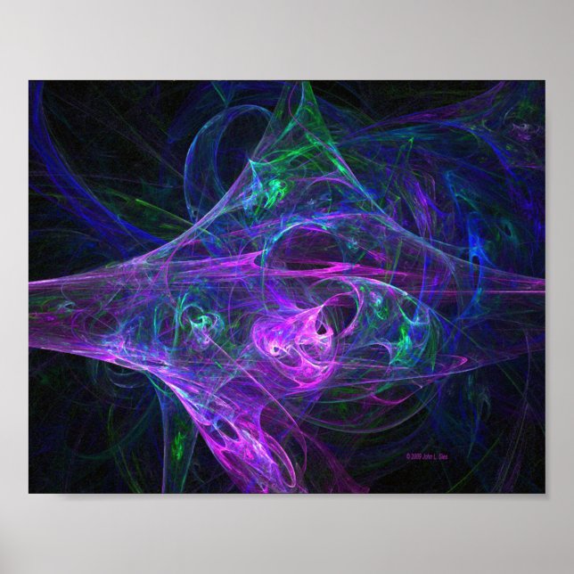 Blacklight Nightmare : Fractal Print (Front)